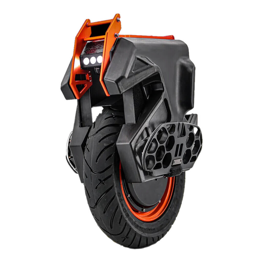 Image of an electric unicycle Begode Falcon 50s viewed from the front left side