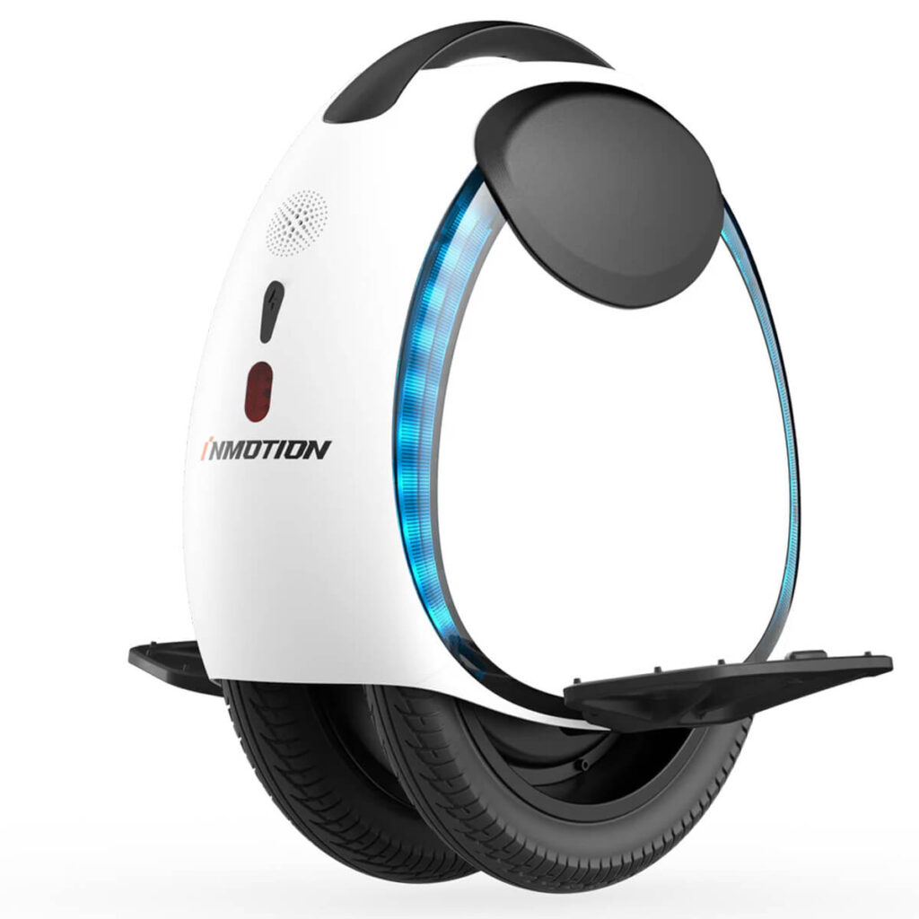 Front angled view of the Inmotion E20 electric unicycle.