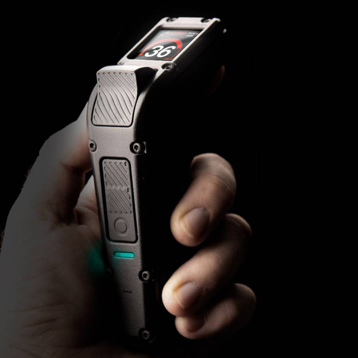 Evolve Phaze remote control for Hadean Bamboo Street electric skateboard with digital speed display