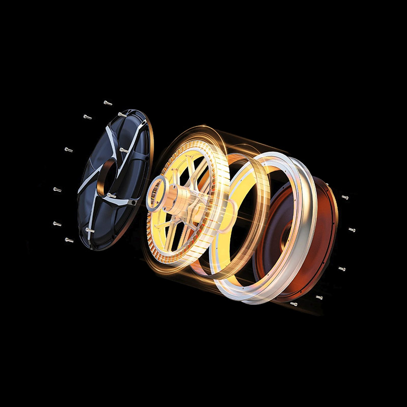 Kingsong S16 unicycle motor exploded view showing core power structure