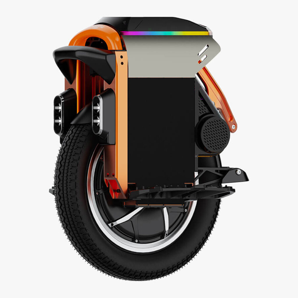 Side angled view of the Kingsong S16 electric unicycle.