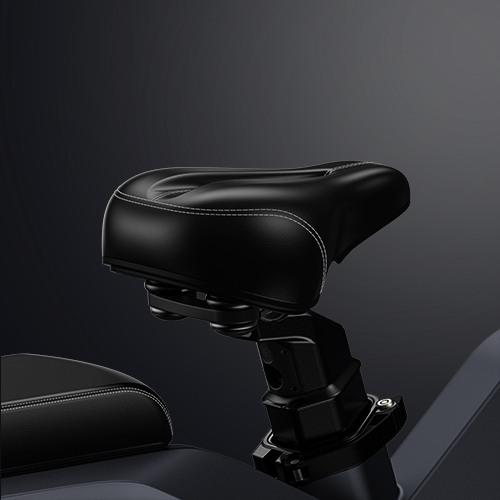 Close-up of the Engwe X26 electric bicycle's saddle.