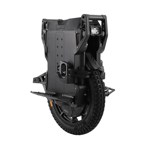 Front angled view of the Veteran Lynx electric unicycle.