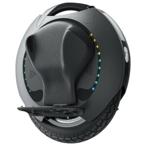 Right side angled view of the black Kingsong KS-16S unicycle.