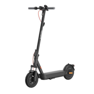 Front left side angled view of the Xiaomi electric scooter 5.