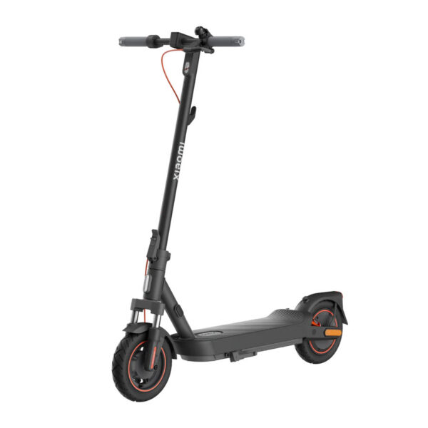 Front left side angled view of the Xiaomi 5 Max scooter.