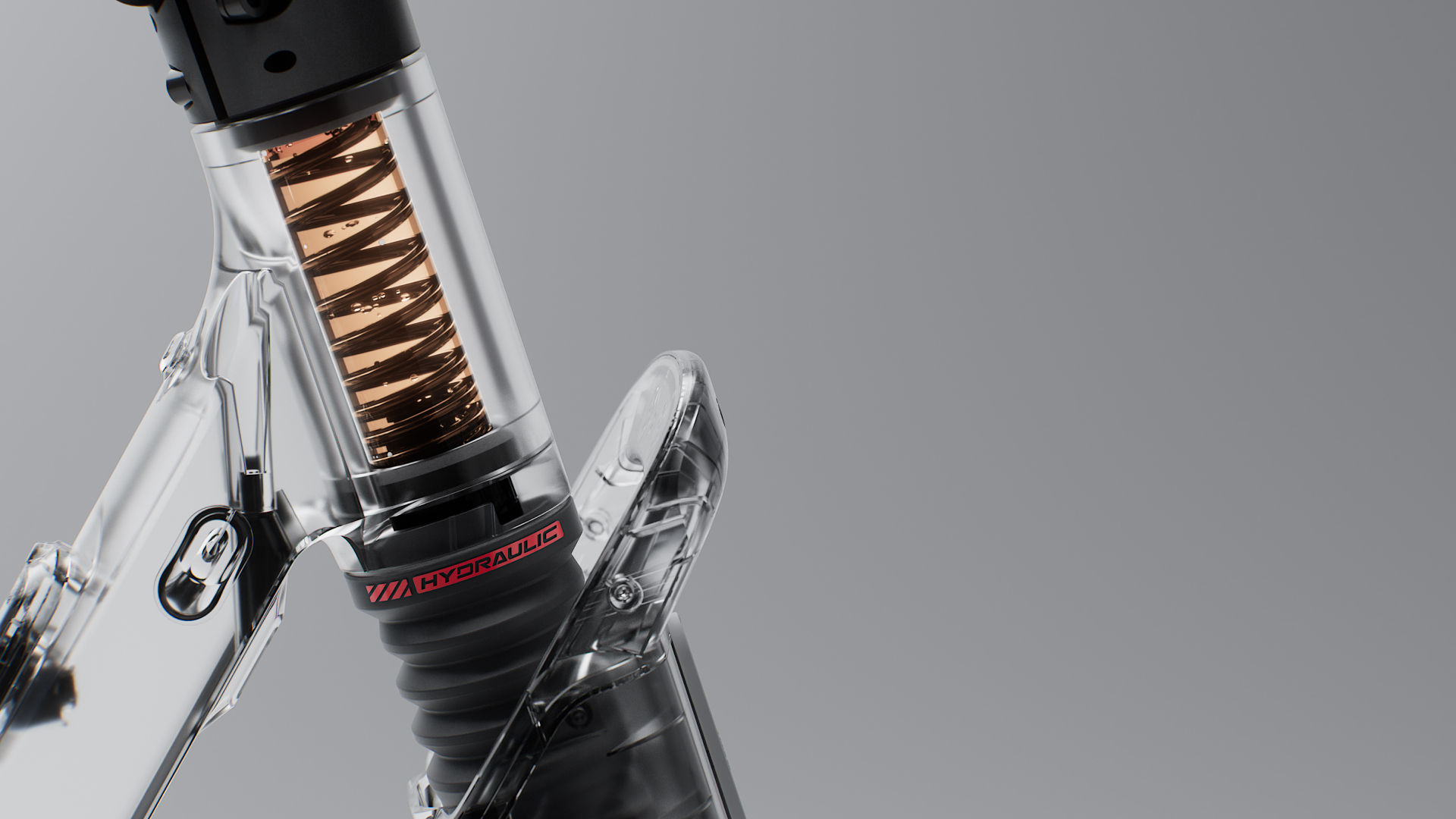 Illustrative image of the Segway-Ninebot E3 Pro electric scooter's front suspension.