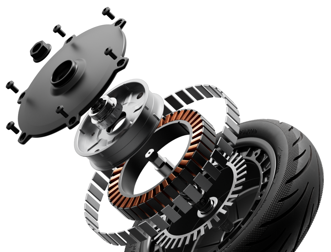 Illustrative image of the Segway-Ninebot E3 Pro electric scooter's motor.