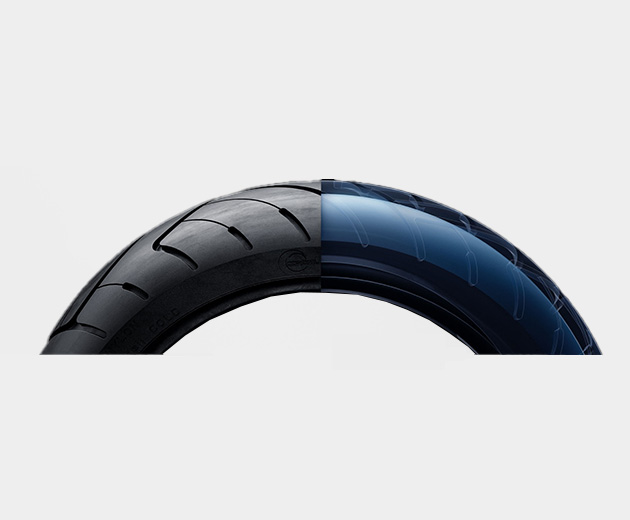 Illustrative image of the Segway-Ninebot MAX G3 electric scooter's self-sealing tyres.