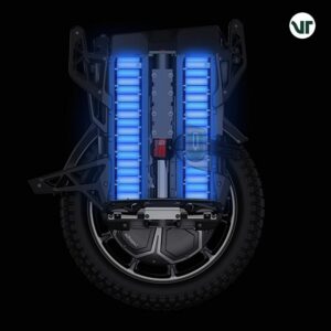 Transparent render image of the Veteran Lynx electric unicycle's right battery.