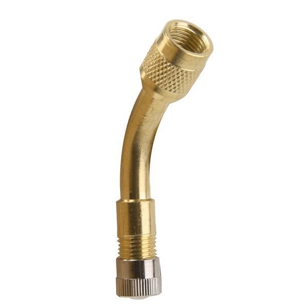 3342-61698494674be924471619-687e267389a66fbd1f992ed310e0b7ce8241a489-original 135 Degree Angle Brass Air Tyre Valve Stem with Extension Adapter - Image 1