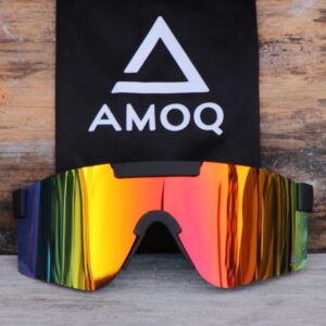 AMOQ Comet sunglasses Black - Red Mirror